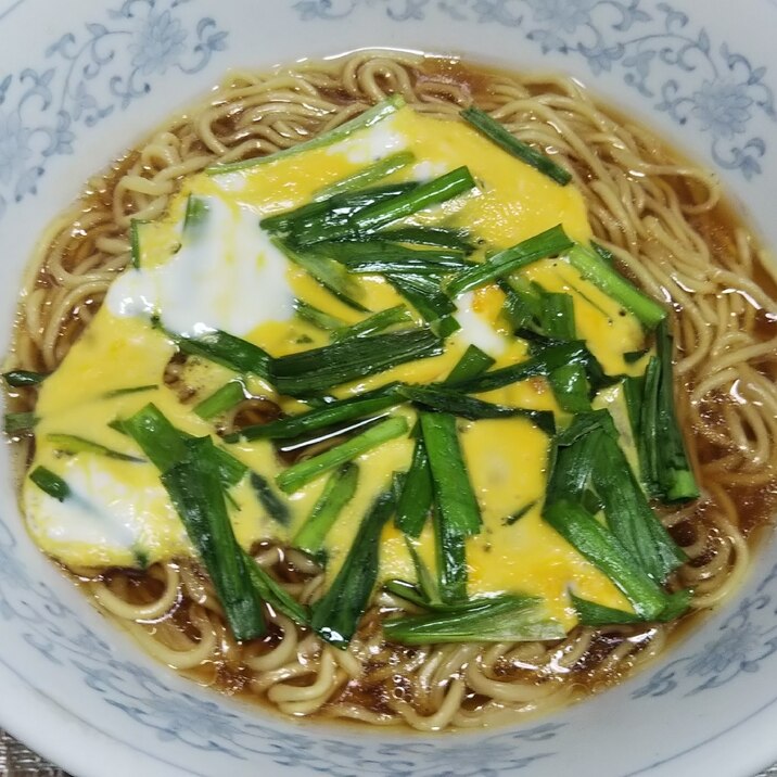 ニラ玉醤油ラーメン☆